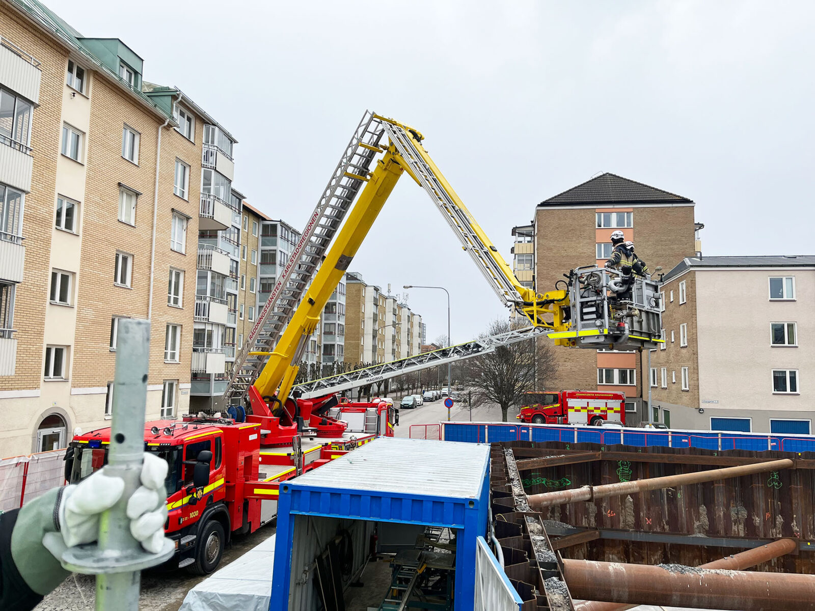 Räddningstjänsten övar